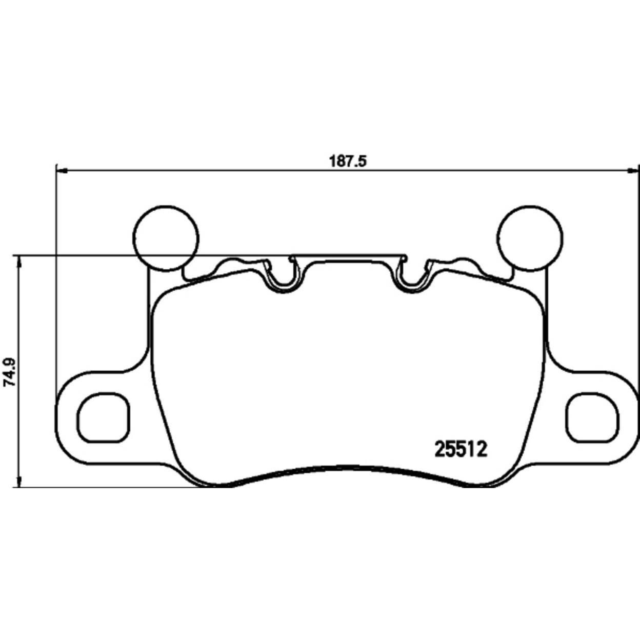Porsche 911 GT3 RS 2019 REAR Brake pad