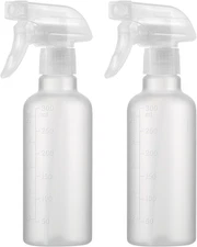 Leakproof Spray Bottles (2 Pack 10 Oz), Adjustable Fine Mist & Jet Stream Nozzle