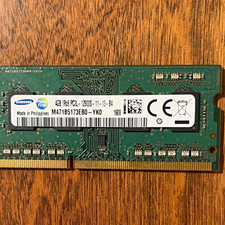 Samsung 4GB DDR3L PC3L-12800S 204-Pin SO-DIMM Non-ECC M471B5173EB0-YK0