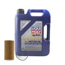 5L Liqui Moly Leichtlauf High Tech 5W-40 Mahle Engine Oil Change Kit for A4 GTI