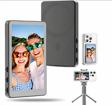 Magnetic Selfie Monitor Screen for iPhone Android 4K Vlog Display Bluetooth