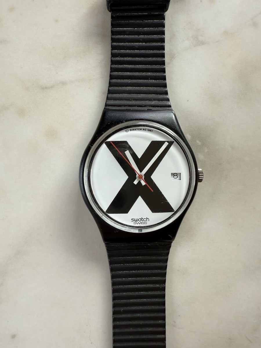 Swatch X-Rated 1987 GB406 With Original Band Fully Functional | eBay