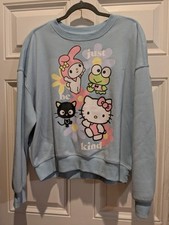 Sanrio Hello Kitty  Friends Women's Large Cozy Graphic Crewneck Sweatshirt