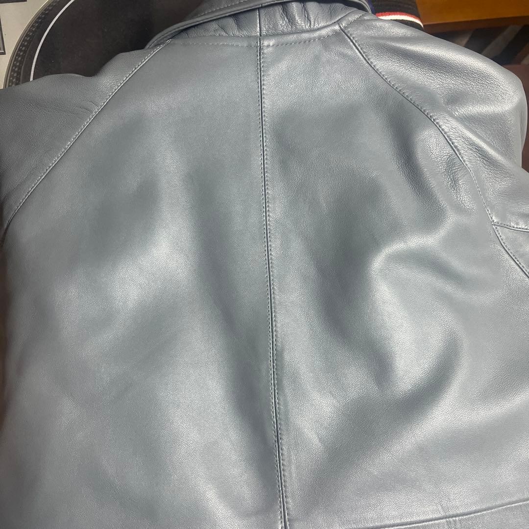 BLUCO Leather Coach Jacket L Gray Near Mint Mens Outerwear image 7