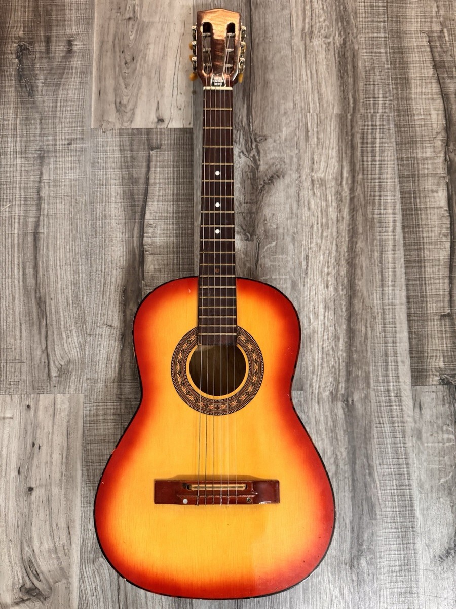 Vintage Kay Silvertone Cherry Sunburst Classical Acoustic Guitar 6