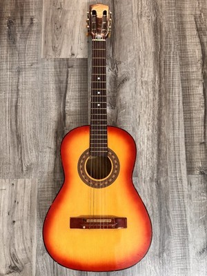 Vintage Kay Silvertone Cherry Sunburst Classical Acoustic Guitar 6