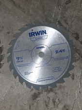 Irwin Classic Circular Saw Blade 7.25'' 24 Tooth Brand New and 1 Used Blade Lot