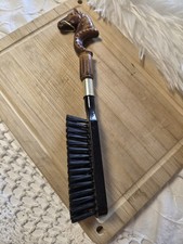 Vtg 1960s Bakelite Horse head Hair Brush Equestrian Good Condition.10"