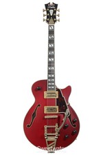 D'Angelico Deluxe Bob Weir 3 Semi-hollowbody Electric Guitar - Satin Trans Wine