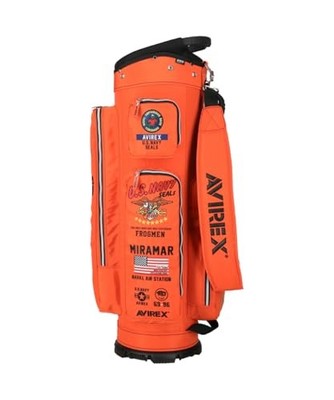AVIREX GOLF Cart Bag AVG5S-AC26 ORG 9-inch 5-section 3.4 kg