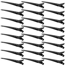 24 Packs Duck Bill Clips, 3.35 Inches Rustproof Metal Alligator Curl Clips with