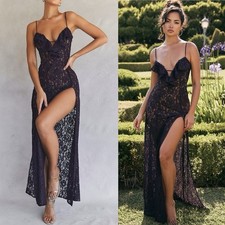House of CB MALIANight Shade Lace Maxi Dress Size Medium