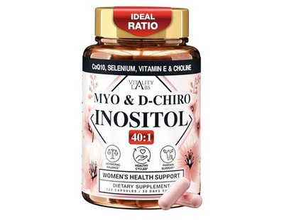 Vitality Labs Myo-inositol & D-chiro Inositol Supplement for Women 40:1 Ratio