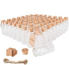 Brajttt 30ml Potion Bottles,64PCS Small Glass Bottles with Cork, Spell Jars
