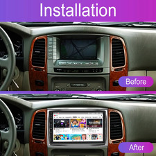 For Toyota Land Cruiser Lexus Lx470 2002-07 Android Radio Carplay Screen Stereo