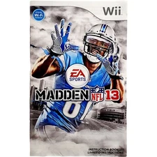 (Manual Only) Madden NFL 13 - Nintendo Wii Pristine Tested Authentic