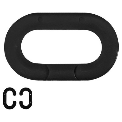 GRAINGER APPROVED 30703-10 Chain Link,Black,1-1/2'' Size,Plastic 490Z98