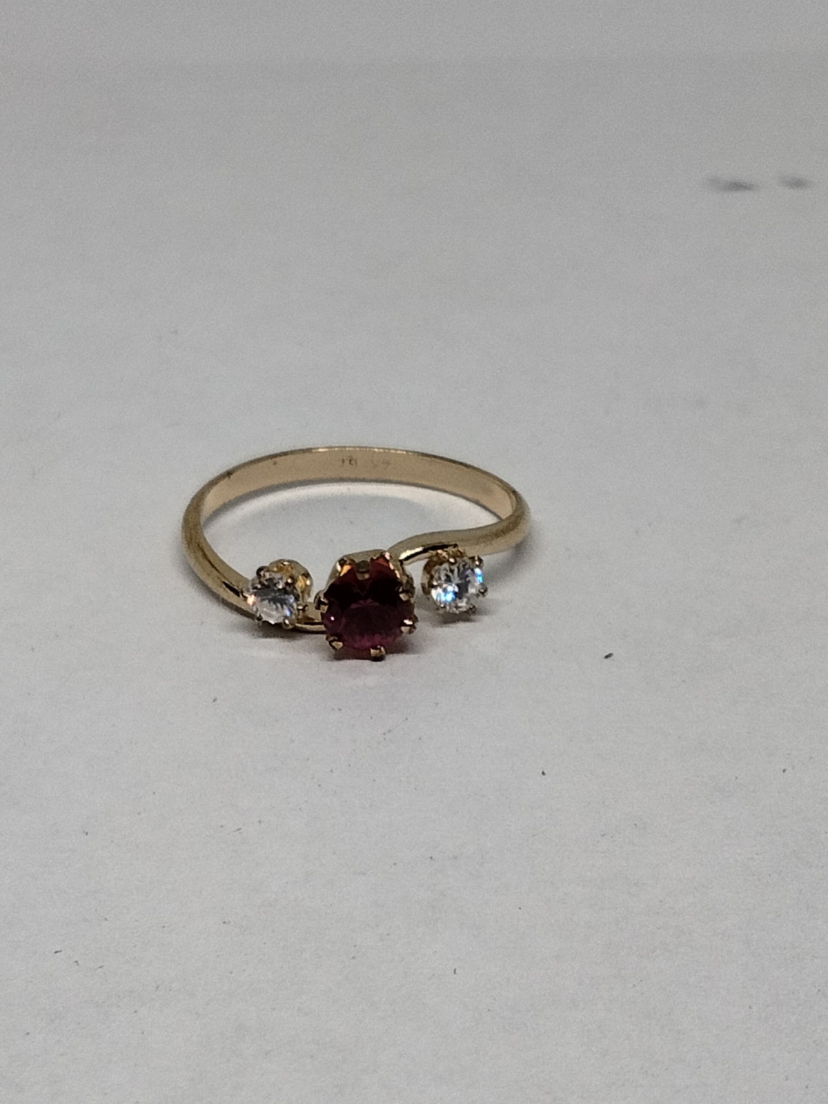 Small Ruby 14k Gold Filled Ring - image 3