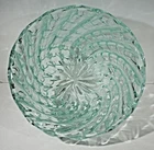 New ListingArchimede Seguso Murano Diamante Glass Bowl Sea Green Aqua Vintage Paper Label
