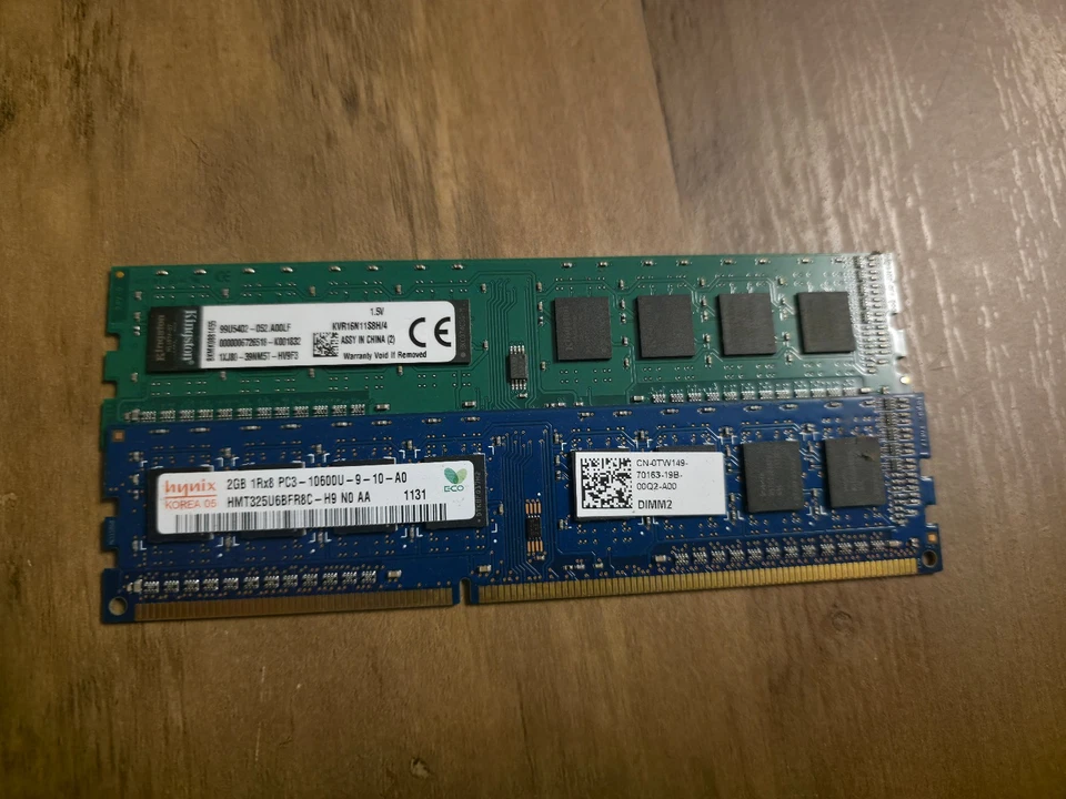 2x 2GB 1Rx8 DDR3 PC3 240Pin DIMM Desktop Memory RAM 4GB - Image 2 of 2