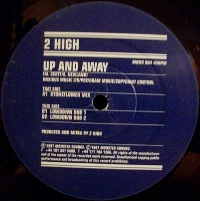 2 High - Up And Away - Used Vinyl Record 12 - J1034z