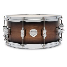 PDP Concept Maple Snare Drum wChrome Hardware 14 x 6.5 in. Satin Charcoal Burst