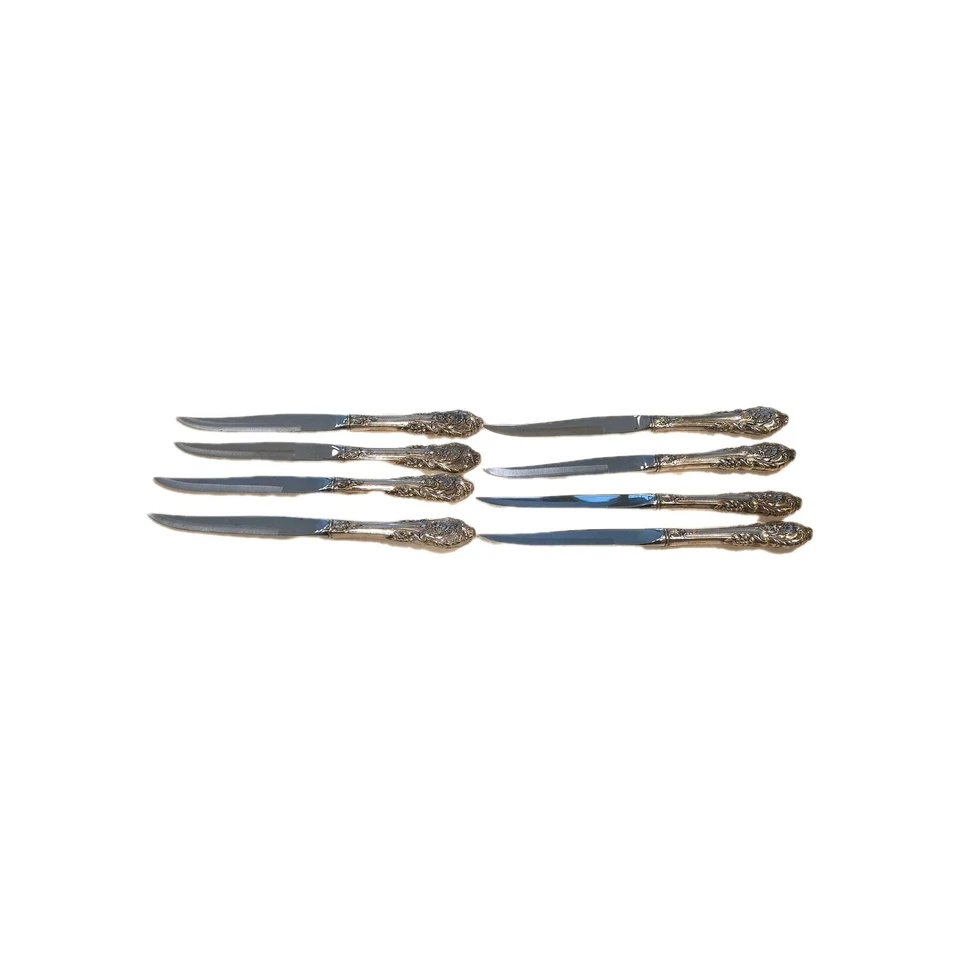 Sir Christopher Steak Knives Set of 8 Wallace Sterling Silver - Image 2 of 4