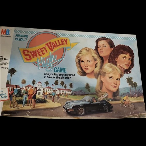 1988 Sweet Valley High Board Game Milton Bradley COMPLETE Vintage box NICE VTG