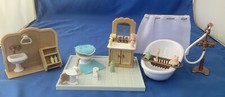 Vintage Sylvanian Families Calico Critters Deluxe Bathroom Set