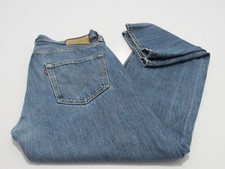 Levi 501 MENS Distressed Regular straight jeans Blue W 32/ L 31 REF (14338)