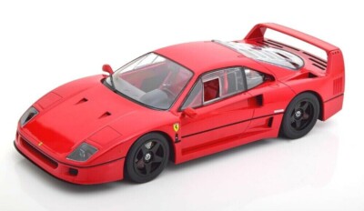 MAKE-UP フェラーリF40 ライトウエイト 1990 KK SCALE MODELS 1990 Ferrari F40 Light Weight Red- Blk Wheels 1:18