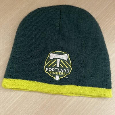 Adidas Portland Timbers Hat Boys Size 8-20 Green Beanie Skull Cap Soccer Fan