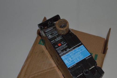 ^^ SIEMENS ED62B020L BREAKER ED 2P 20A 600V 18KA LUGS NEW IN OPEN BOX (PTN10) - Picture 3 of 3