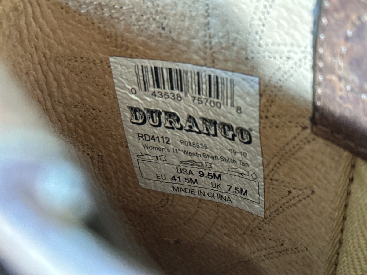 Durango RD4112 Womens Dark Tan Leather 11