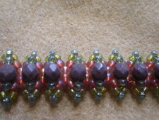 Beautiful handmade Czech glass bracelet.
