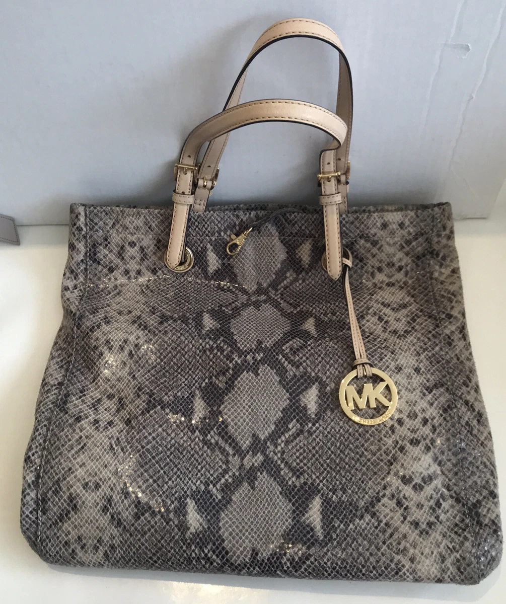 Michael kors snakeskin tote 2025