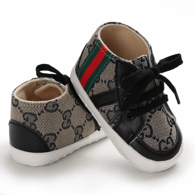 Clásico Bebé Niño Niña Zapatos para Cuna Infantil Tenis Informales Zapatos para Bebé Recién Nacido Foto 4 de 4