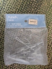 NEW KIRSCH Lot of 14 Quik-Hooks for 3 1/2" Open Headings 1051-B