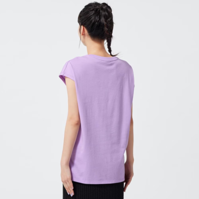 GU - mrs green apple collaboration- band t-shirts - purple clothes