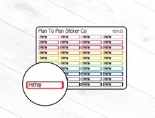 1257-23 Party  Reminder Planner Stickers.