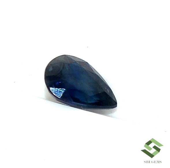 Pendentif Saphir Bleu Naturel 35 Carats - Coupe Poire, Argent 925 - Certifié AGL
