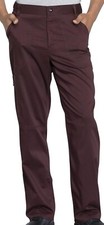 Cherokee Workwear Revolution Men's Fly Front Scrub PantEspresso Brown Sz. S NEW