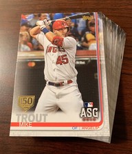 2019 Topps Update 150 Years Parallel Lot Of 43 All Different No Dupes RC’s Trout
