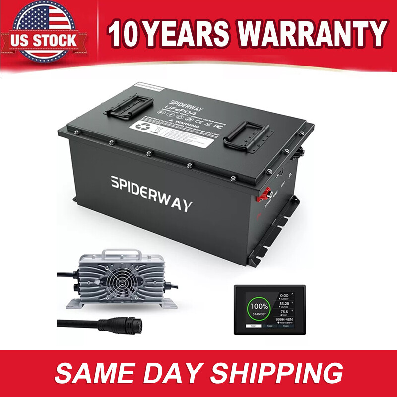 36V(38.4) 100Ah Golf Cart LiFePO4 Lithium Battery 200A BMS, 15000+