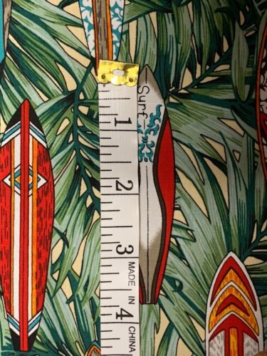 Hawaiian Print Fabric by the yard - Surf Boards - 43” wide - Picture 3 of 3