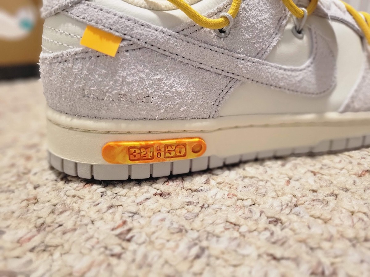 Nike Dunk Low x Off White Lot 34 of 50 size 9.5 | eBay