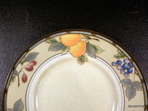 NICE FLAT CUP & SAUCER SET of GARDEN HARVEST pattern by MIKASA china - Picture 7 of 9