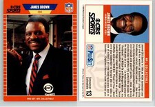James Brown 1989 Pro Set Announcers #13 CBS