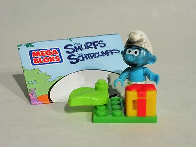 Mega Bloks - Schlümpfe - Schlumpf mit Paket - NEU Smurf