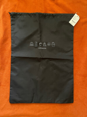 LARGE BLACK FOLDABLE NYLON TRAVEL CASE POUCH LAUNDRY BAG NEW w/TAG MAKE-UP